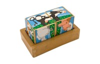 Outlet Melissa & Doug Farm Sound Blocks 6-in-1 Puzzle With Wooden Tray