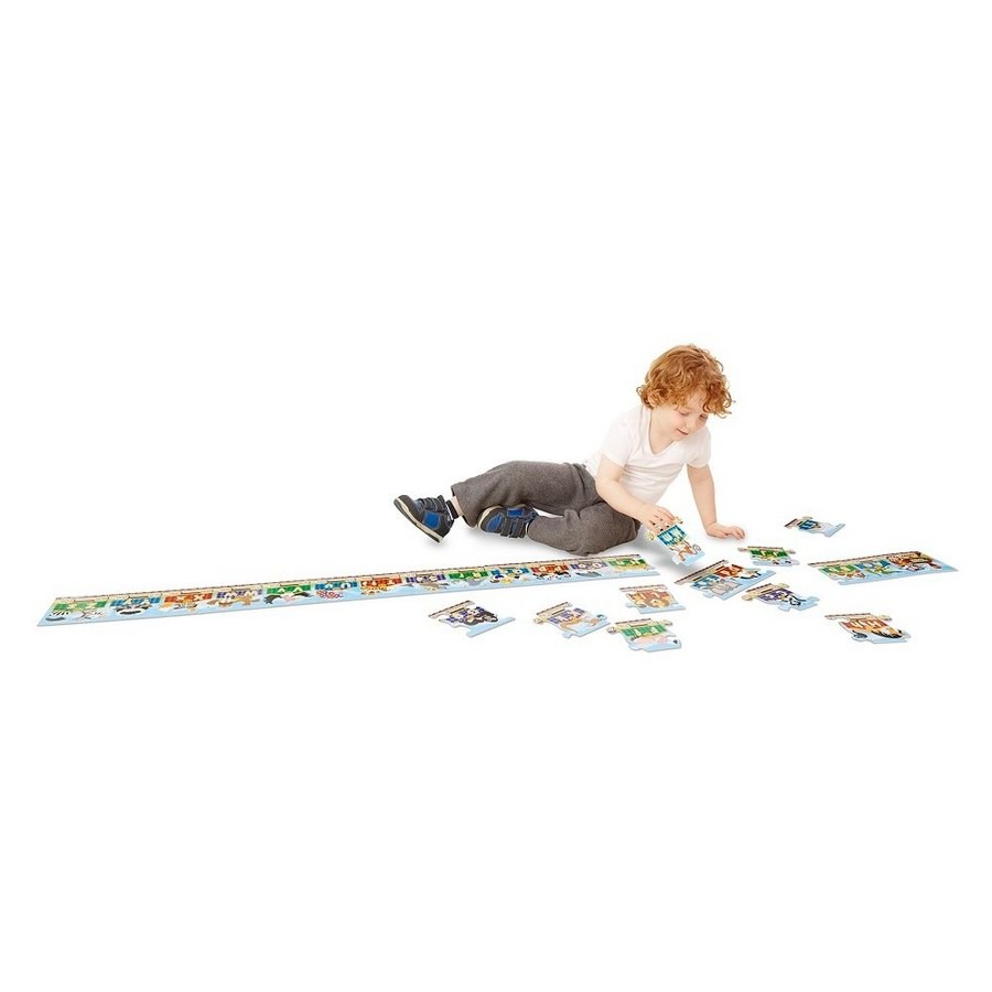 Outlet Melissa & Doug Alphabet Express Jumbo Jigsaw Floor Puzzle (27pc, 10 feet long)