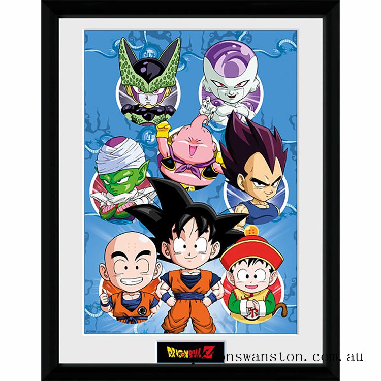 Sale Dragonball Z Chibi Characters - 16 x 12 Inches Framed Photographic