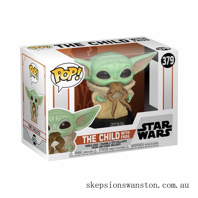 Limited Only Star Wars The Mandalorian The Child (Baby Yoda) with Frog Funko Pop! Vinyl