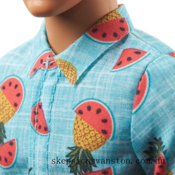 Outlet Sale Ken Fashionistas Doll 152 Tropical Print Shirt